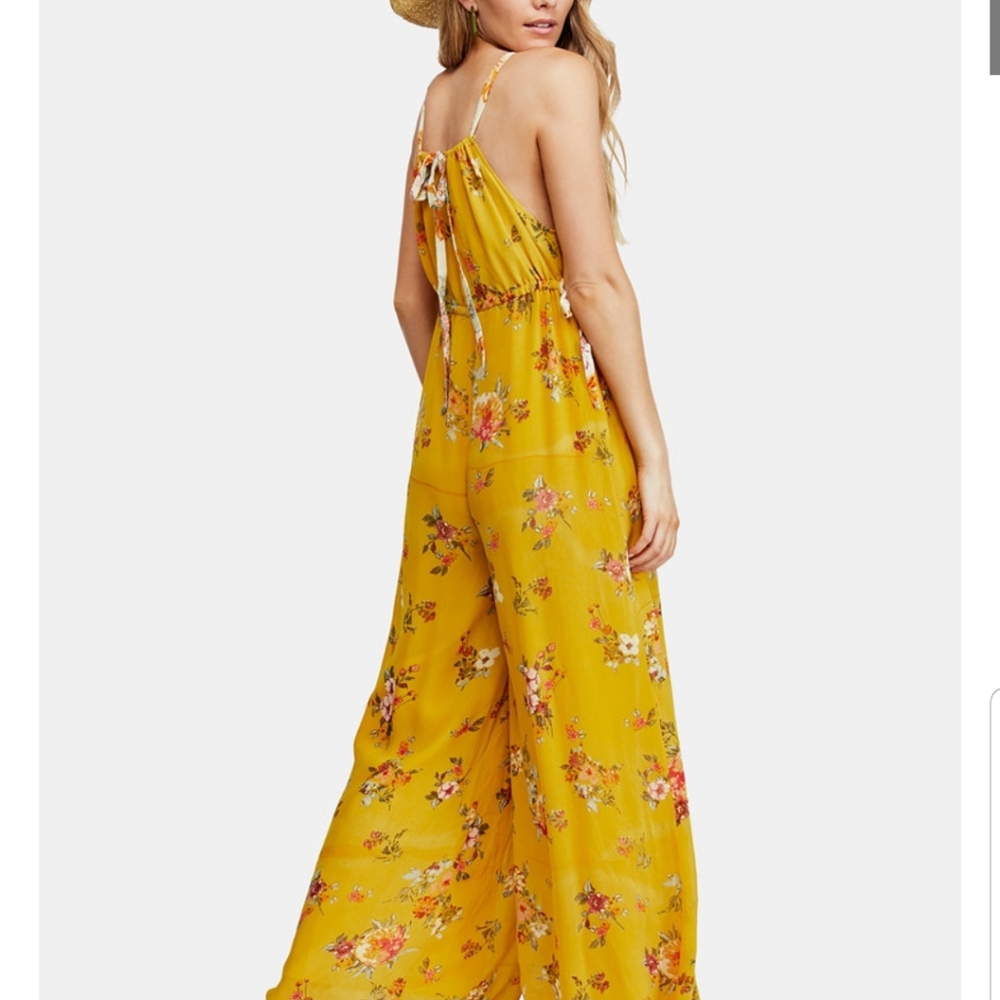 Free People Georgia Printed Sleeveless Jumpsuit - Picture 2 of 3
